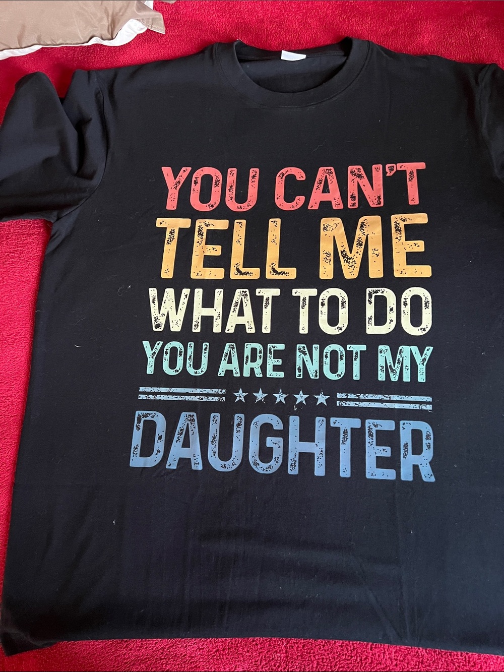 Black Graphic Tee - "You Can't Tell Me"